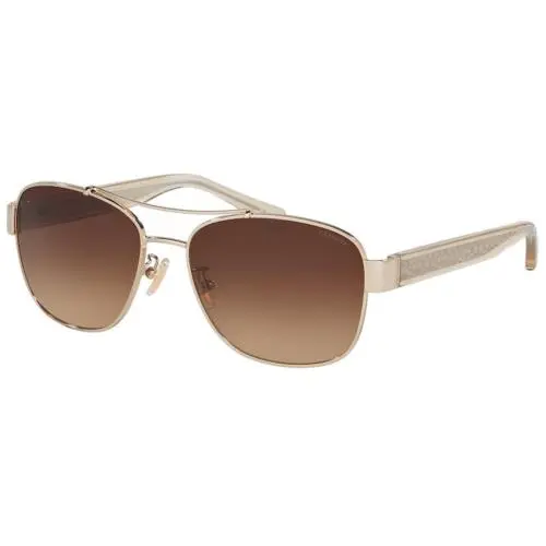 HC 7064 Light Gold 926513 Size 56 Sunglasses by Coach