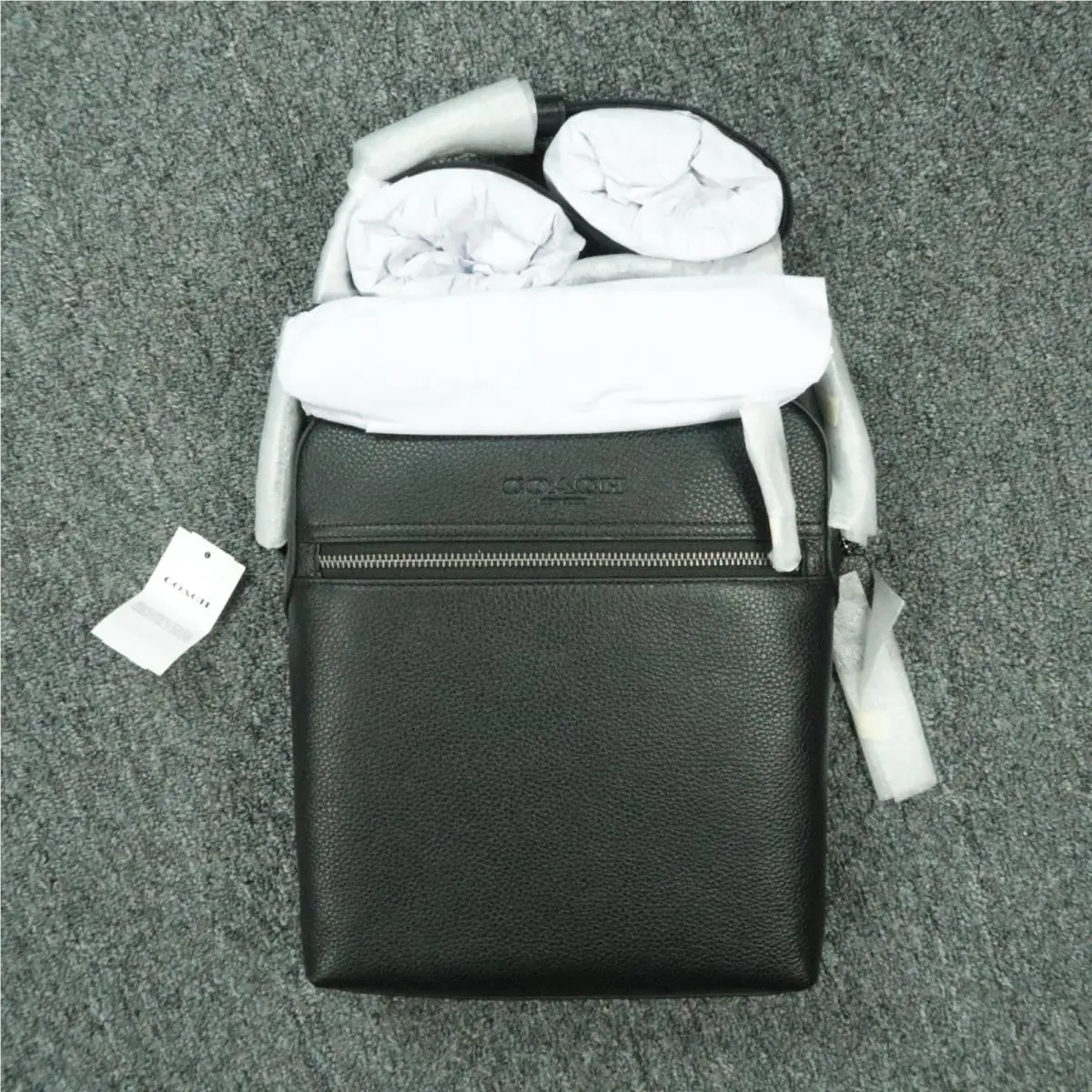 Bag Black Houston Flight Signature Leather Travel Crossbody by Coach