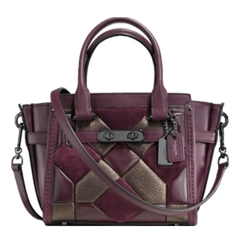 Swagger 21 Canyon Quilt Carryall 55511 Oxblood Leather by Coach
