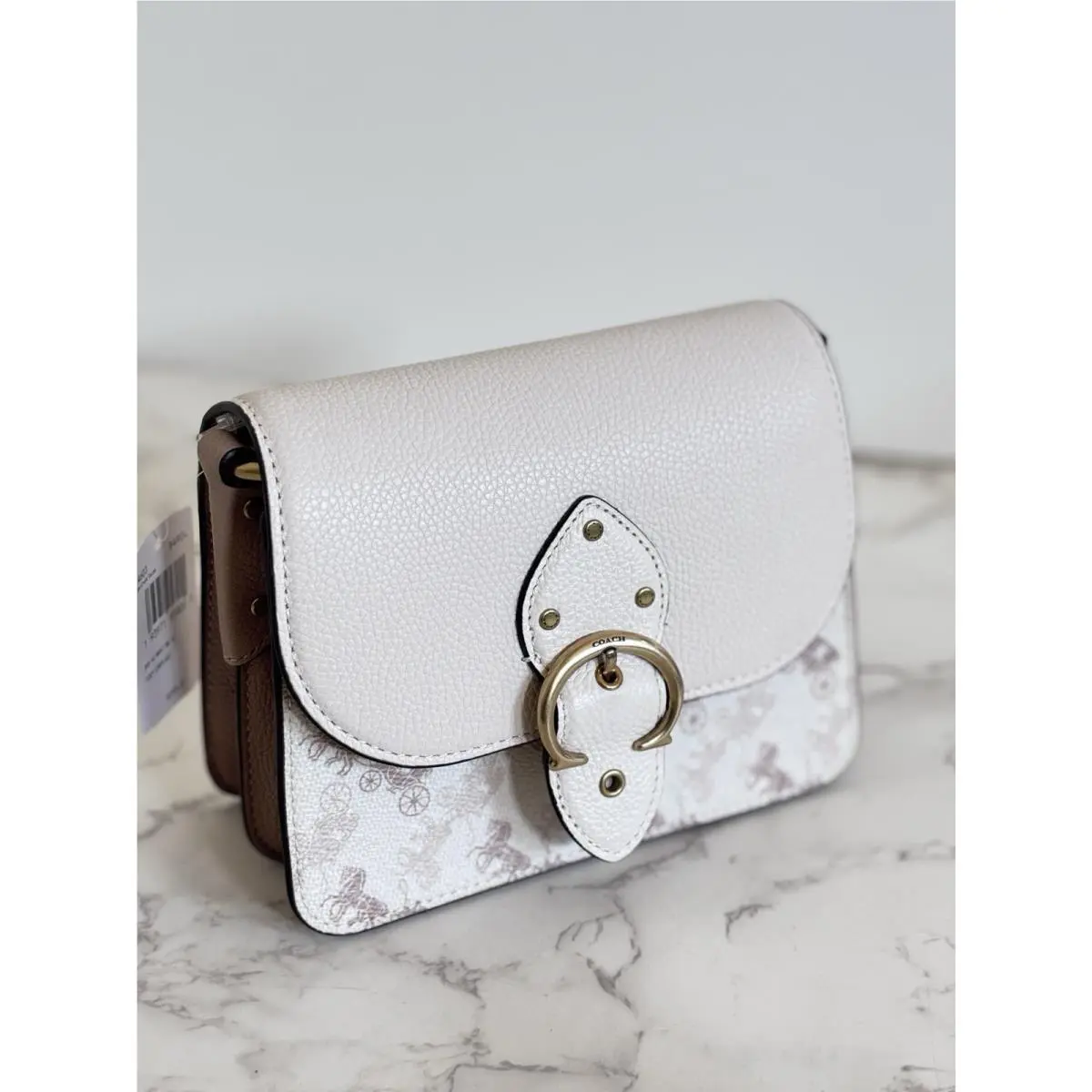 Beat Shoulder Bag 18 with Horse and Carriage Print Crossbody by Coach