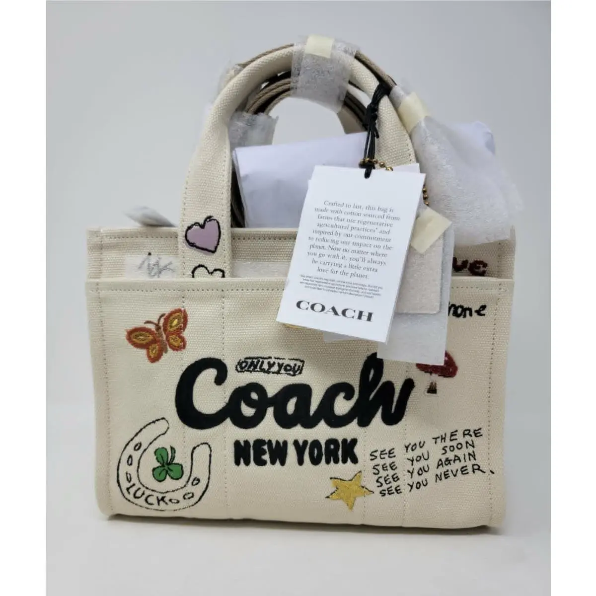 Cargo Crossbody Tote Bag 26 with Sketch Print Cam64 by Coach