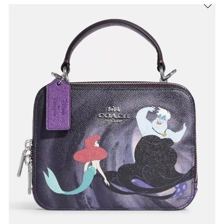 Disney X  Box Crossbody with Maleficent Motif Leather CC376 by Coach
