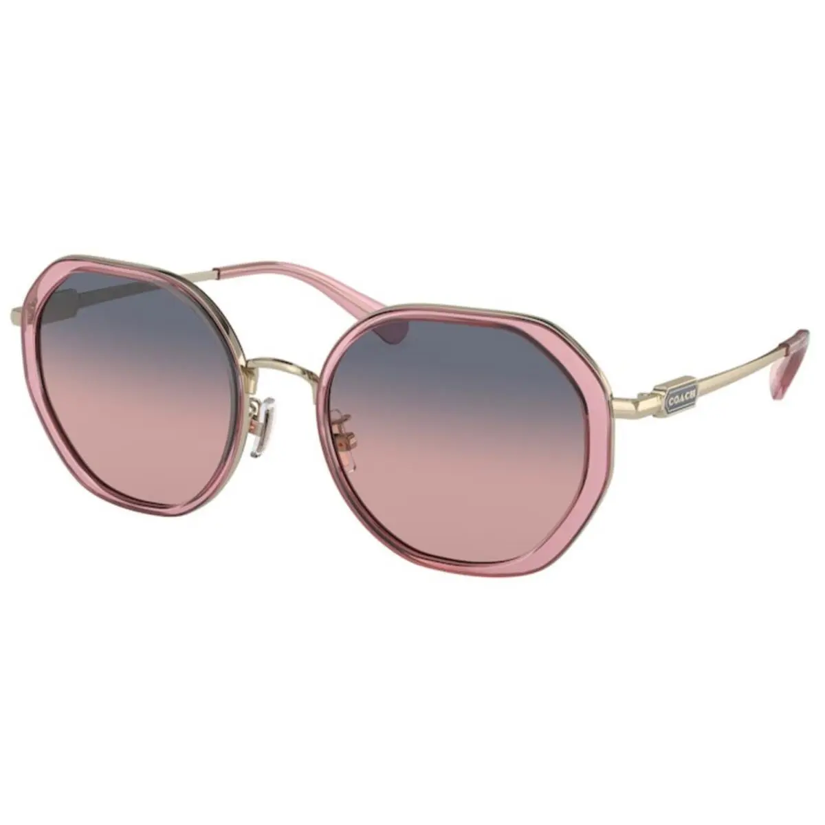 HC 7141 Cd477 Transparent Pink / Shiny 90050J Size 54 Sunglasses by Coach