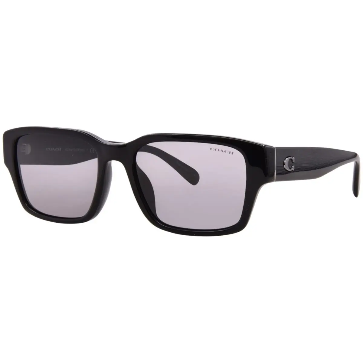 CBY96 HC8441U 500287 Sunglasses Men`s Black/grey Solid Rectangle 55mm by Coach