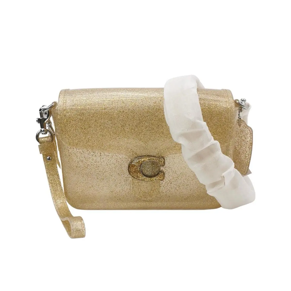 Jelly Tabby Convertible Clear Bag with Crossbody Strap Summer Rare by Coach