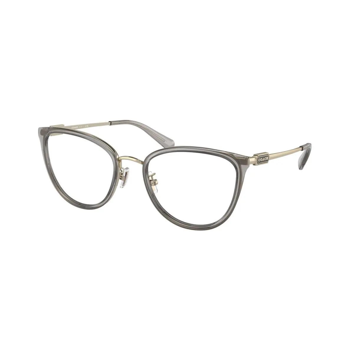 HC 5146 Shiny Light Gold / Transparent 9417 Size 52 Eyeglasses by Coach