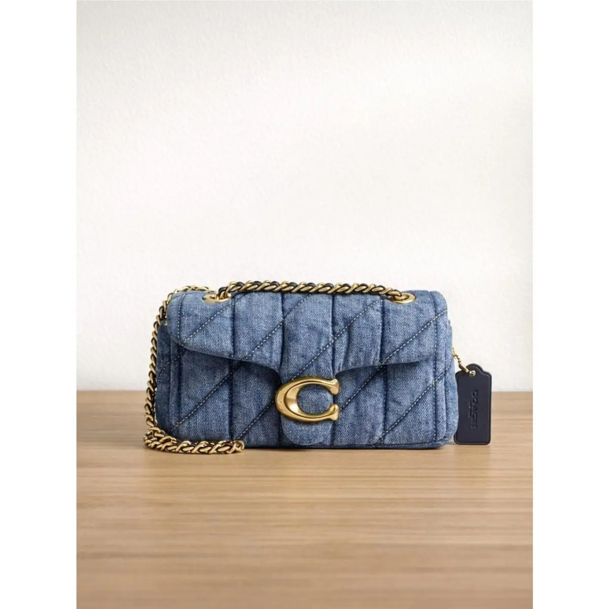 Women’s Quilted Tabby Small Denim Shoulder Bag 20 by Coach