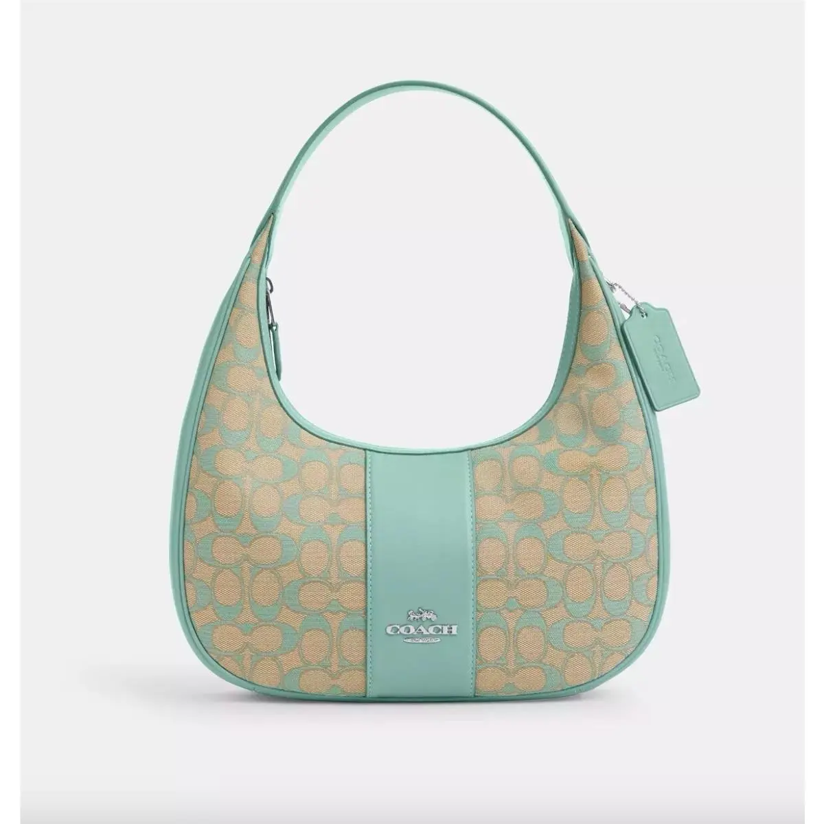 Andrea Carmen Shoulder Bag In Signature Jacquard Leather CT765 by Coach
