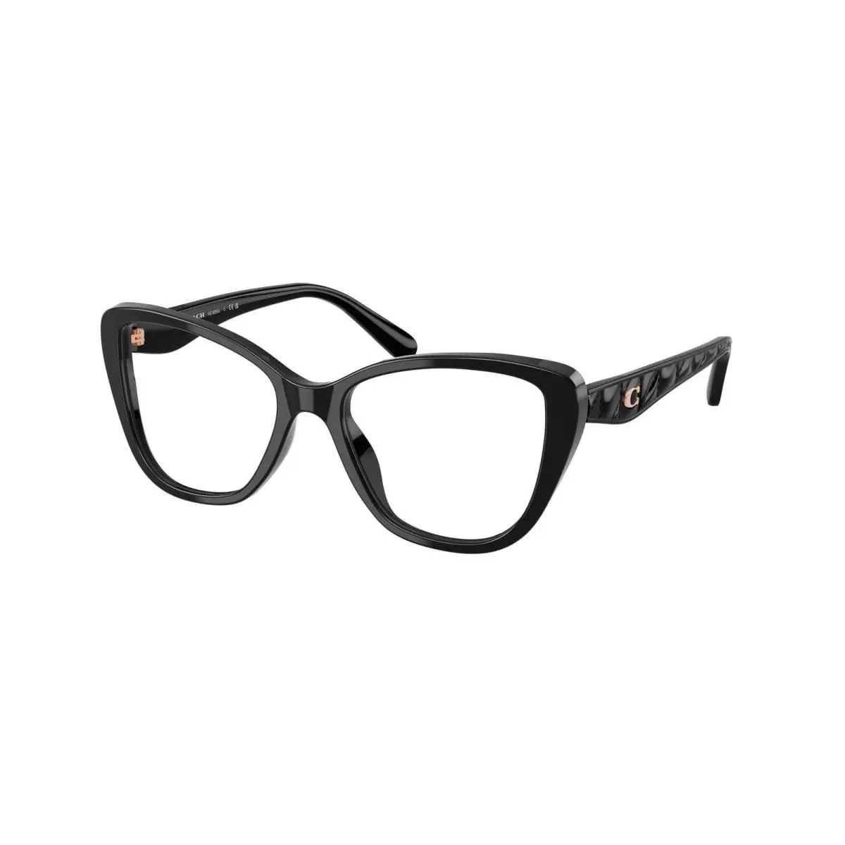 HC 6255 U Black Demo Lens 5002 Size 51 Eyeglasses by Coach
