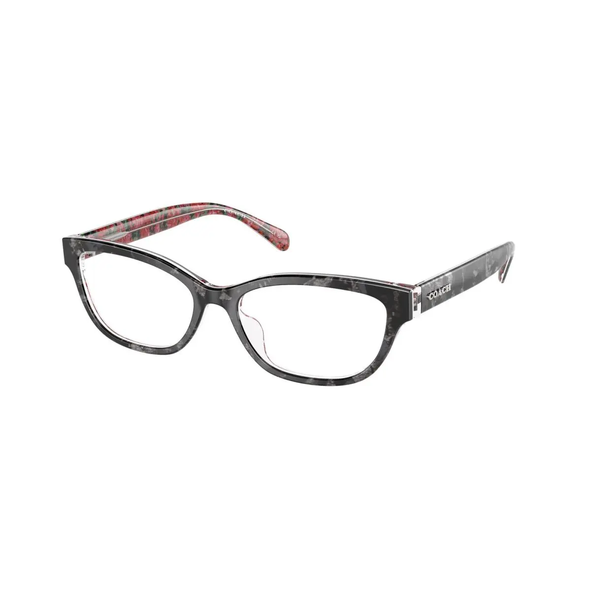 HC 6250 U Black Tortoise / Pink Floral 5856 Size 51 Eyeglasses by Coach