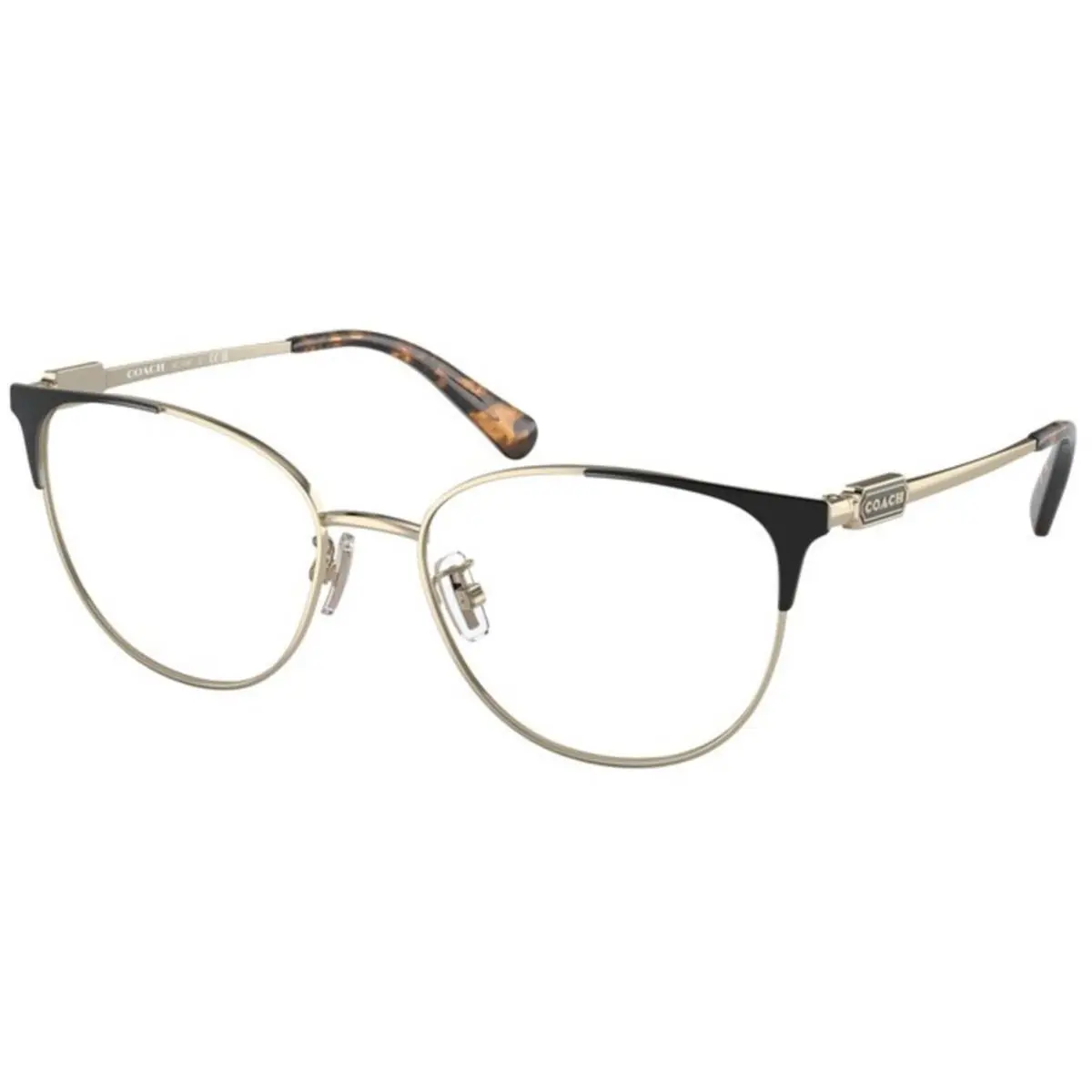 HC 5148 Shiny Light Gold/ Black 9396 Size 54 Eyeglasses by Coach