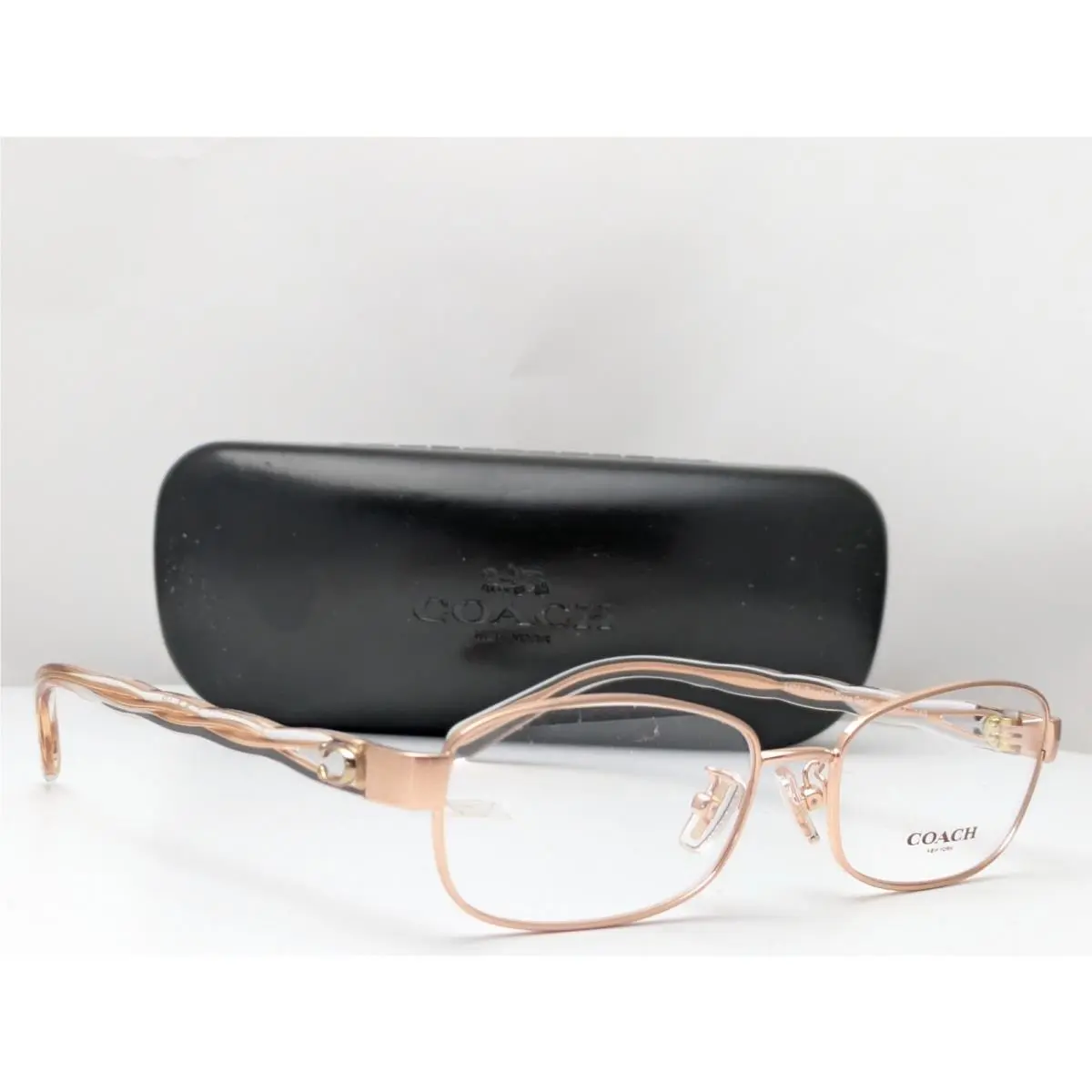 HC5138 9406 Brushed Rose Gold Women`s Eyeglasses Frames 53-17-140 by Coach