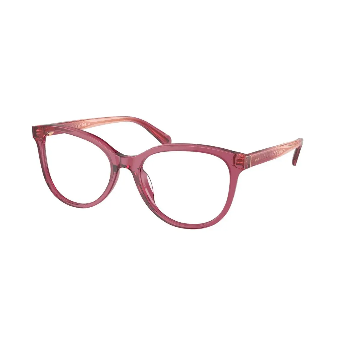 HC 6236 U Transparent Oxblood 5824 Size 55 Eyeglasses by Coach