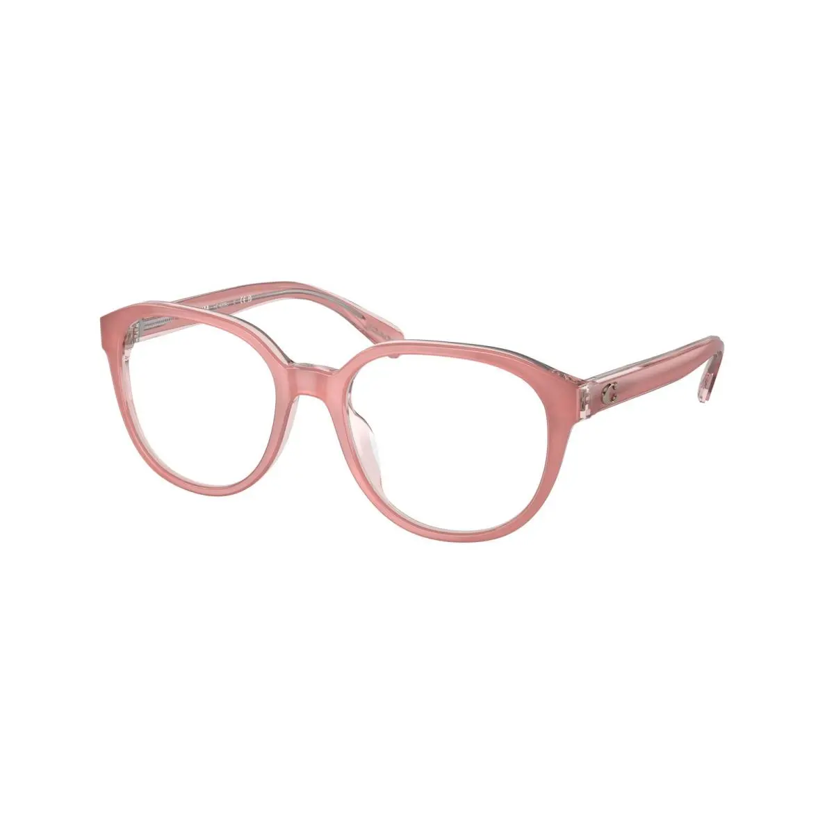 HC 6209 U Milky Pink / Transparent 5743 Size 50 Eyeglasses by Coach