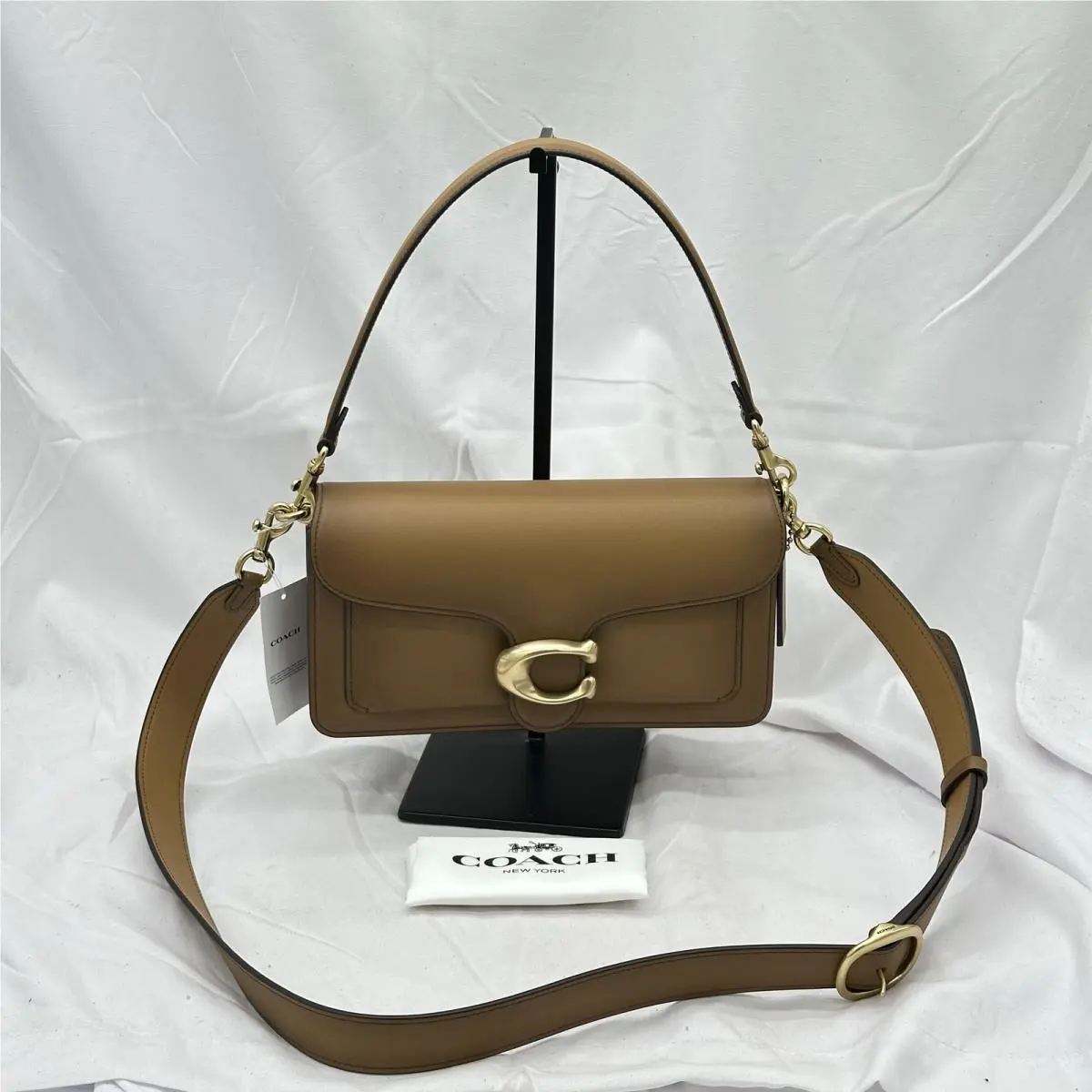 Womens Tabby 26 Shoulder Bag Burnished Leather CCC02 Honey Brown by Coach