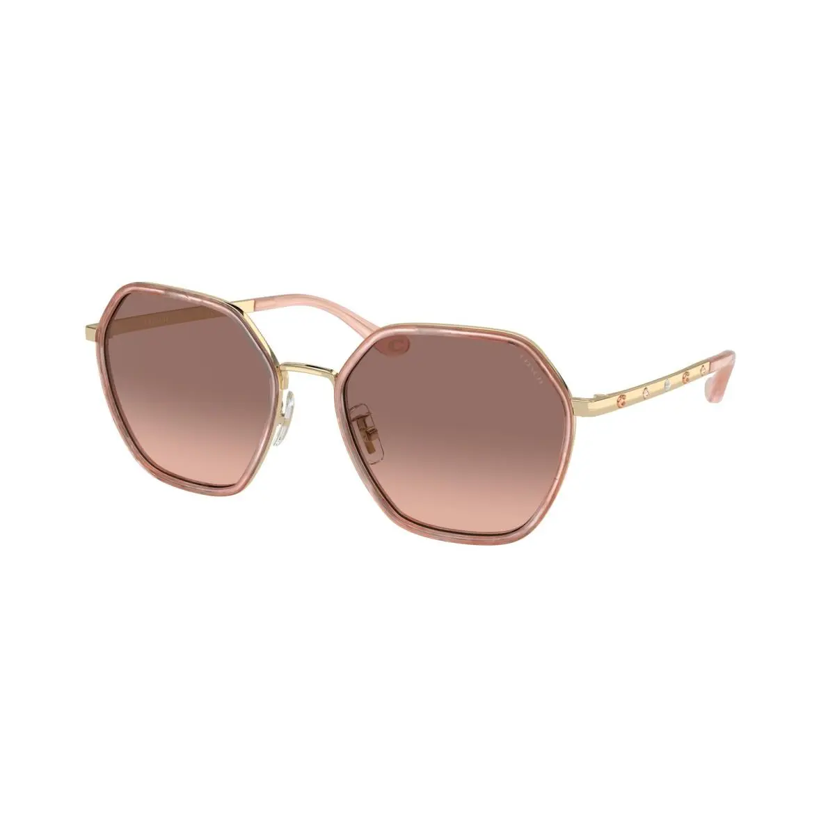 HC 7167 B Cs543 Pink Pearl Brown Gr 944413 Size 56 Sunglasses by Coach