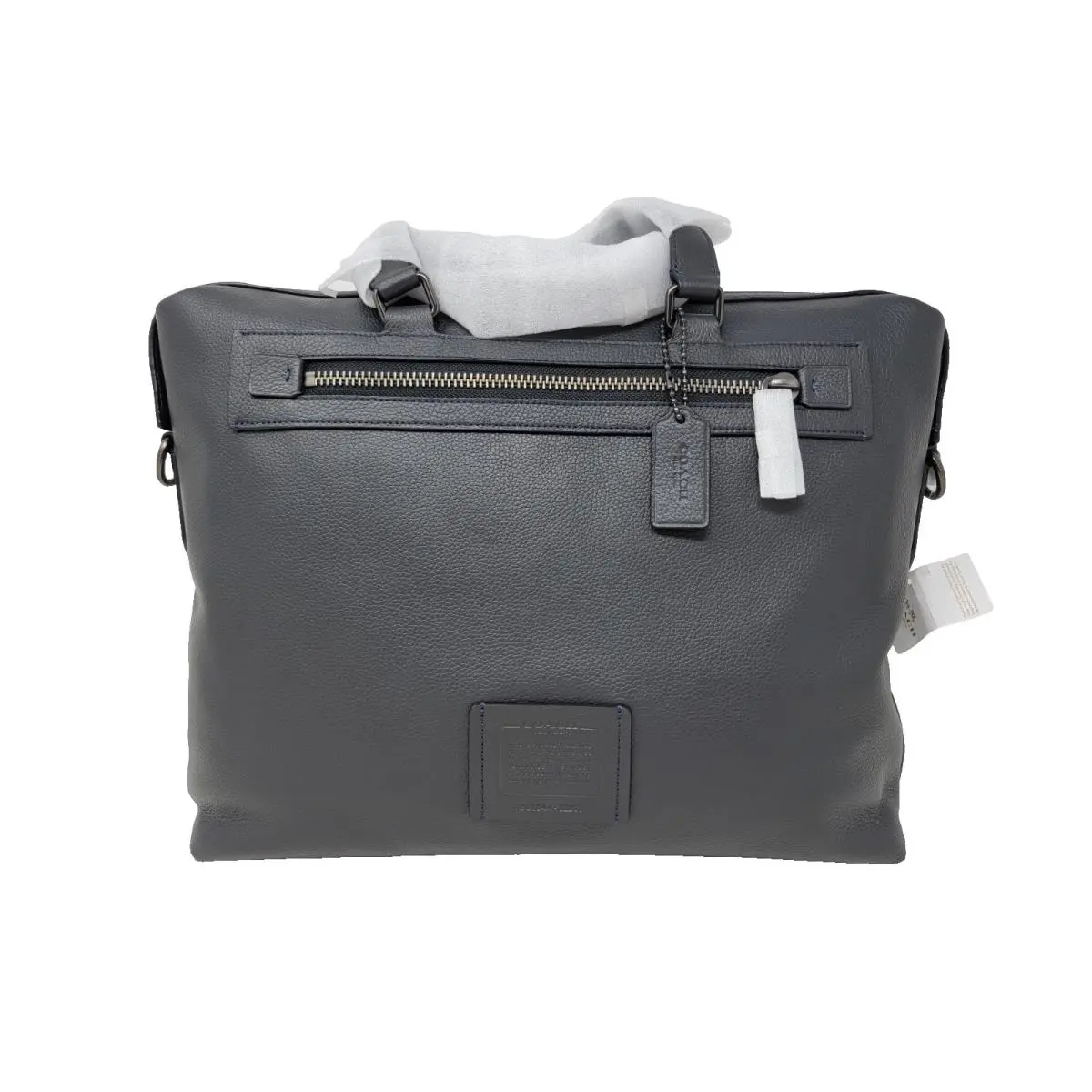 Academy Holdall Midnight Blue Pebbled Leather Briefcase Bag 32251 by Coach