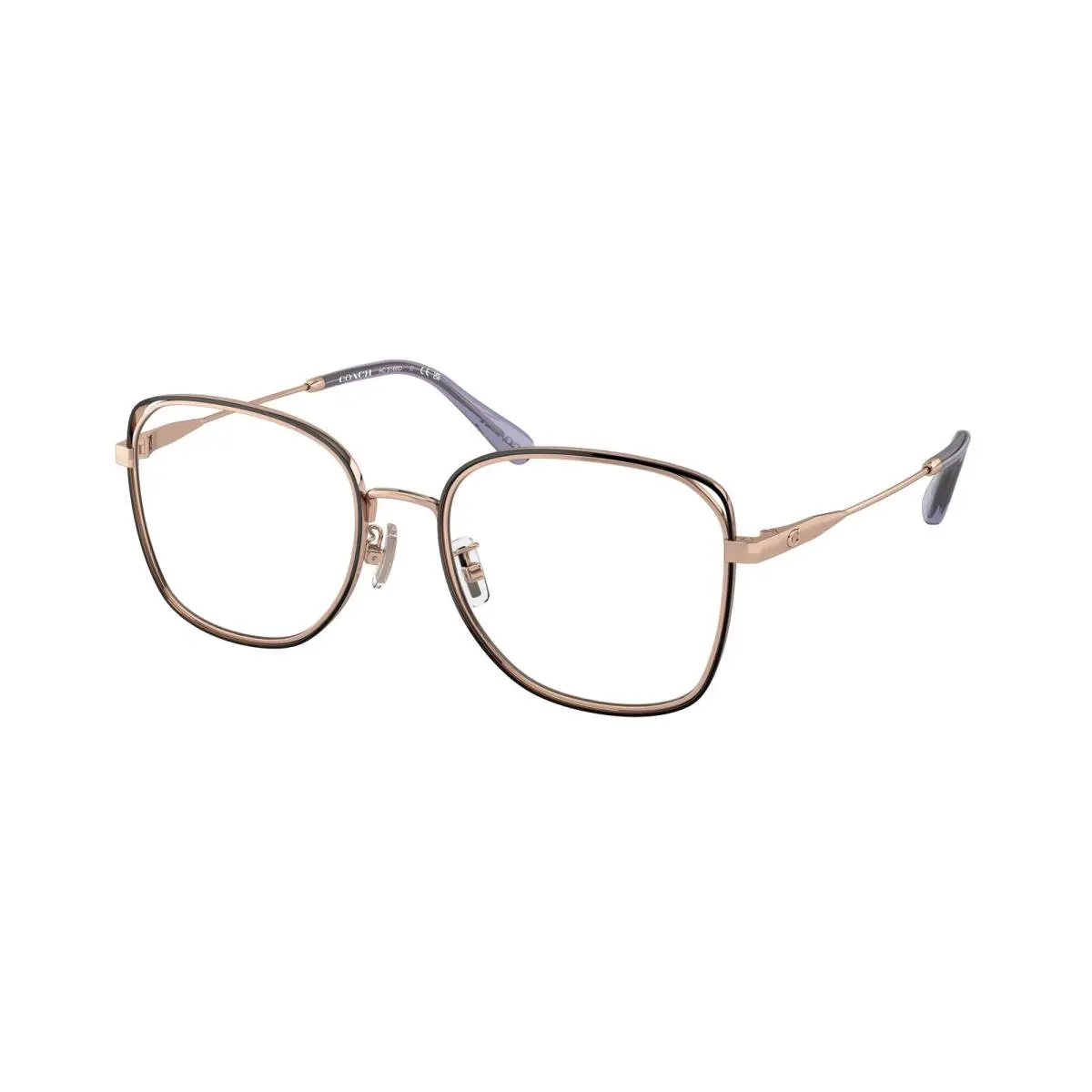 HC 5160 D Shiny Rose Gold / Black 9331 Size 54 Eyeglasses by Coach