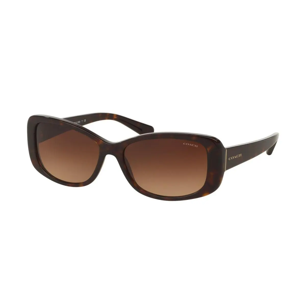 HC 8168 L156 Dark Tortoise Brown Gradi 512013 Size 56 Sunglasses by Coach