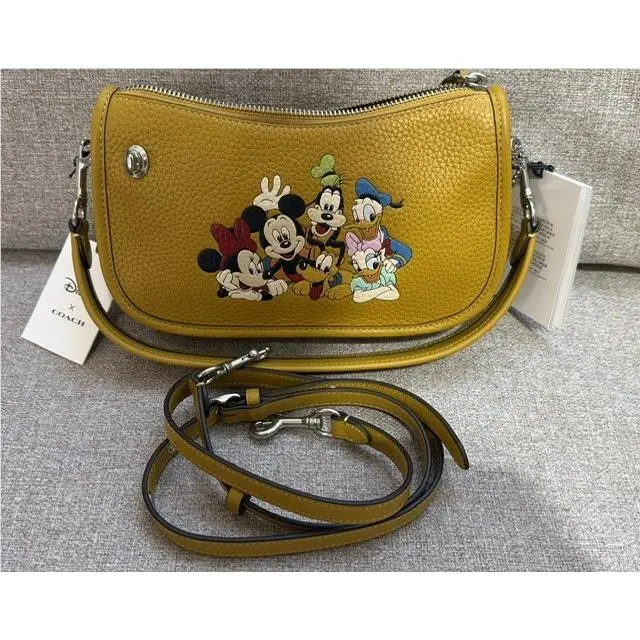 Disney X  Swinger Bag Regenerative Leather Mickey Mouse Friends by Coach