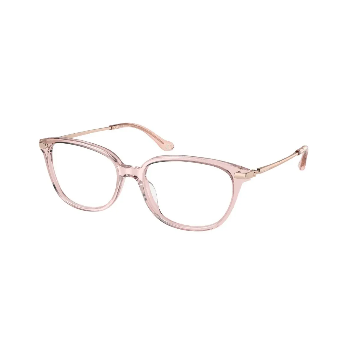 HC 6185 Transparent Blush 5668 Size 54 Eyeglasses by Coach