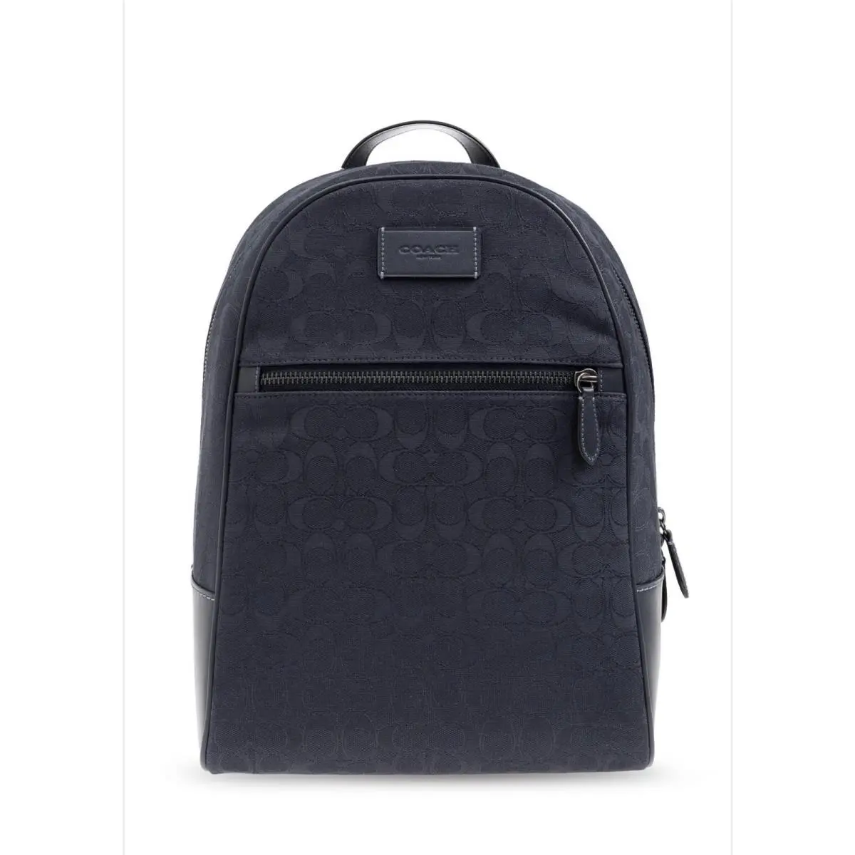 Theo Backpack In Signature Jacquard Navy Laptop Work College Book Bag by Coach