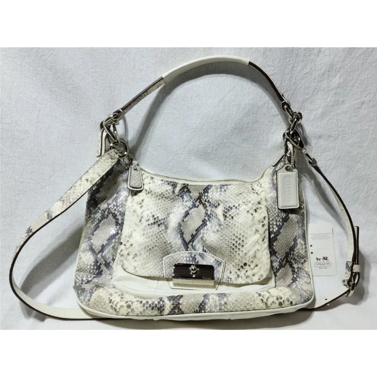 Leather Kristen Embossed Python Hobo L1169-19323 Shoulderbag Crossbody by Coach