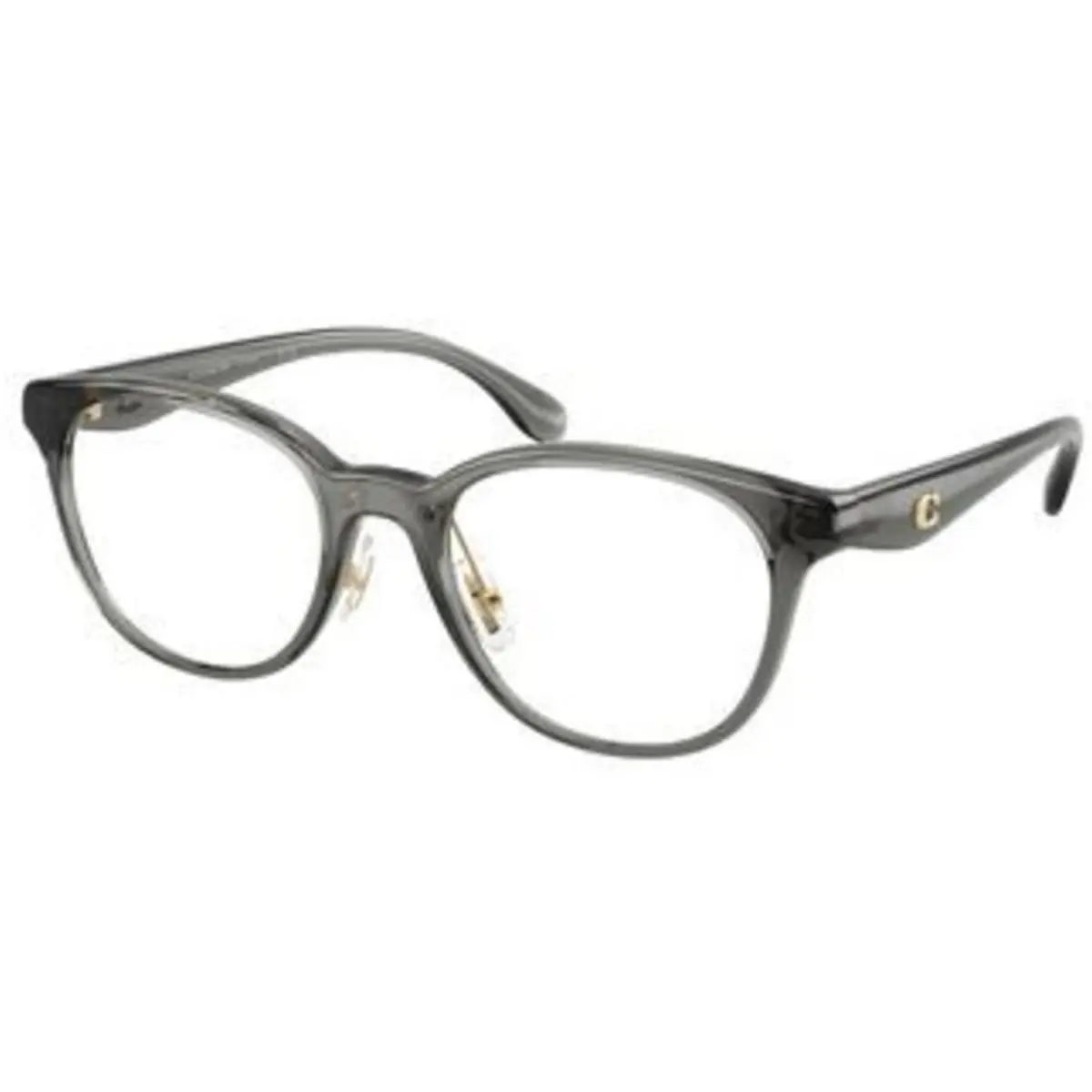 HC 6294 D Transparent Dark Grey / Demo Lens 5104 Size 52 Eyeglasses by Coach