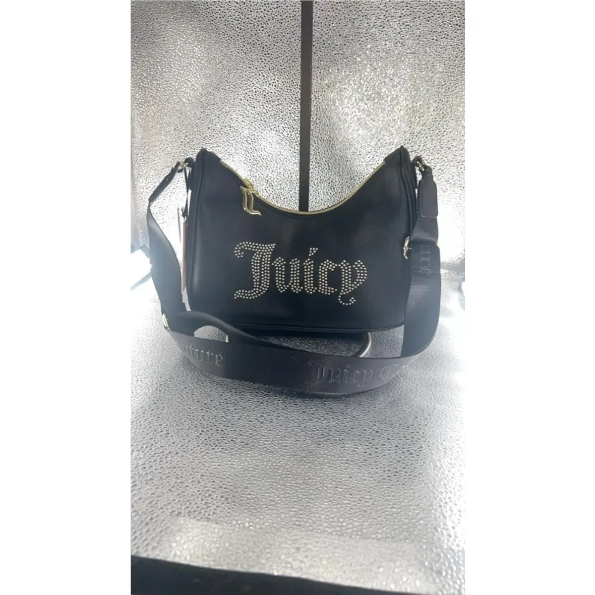 Women`s  Black Gold Studded Crossbody Bag One Size by Juicy Couture