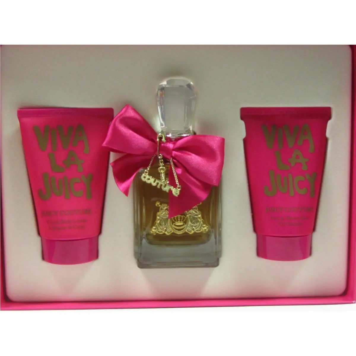 Viva La Juicy  Women Set 3.4 oz Edp Spray + Body Lotion + Gel by Juicy Couture
