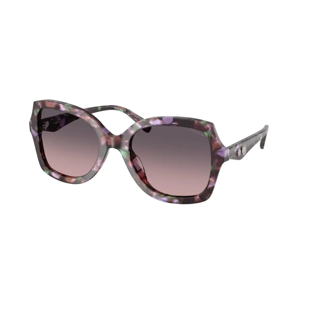 HC 8410 U Cw225 Amethyst Pearl Tortoise 584346 Size 56 Sunglasses by Coach