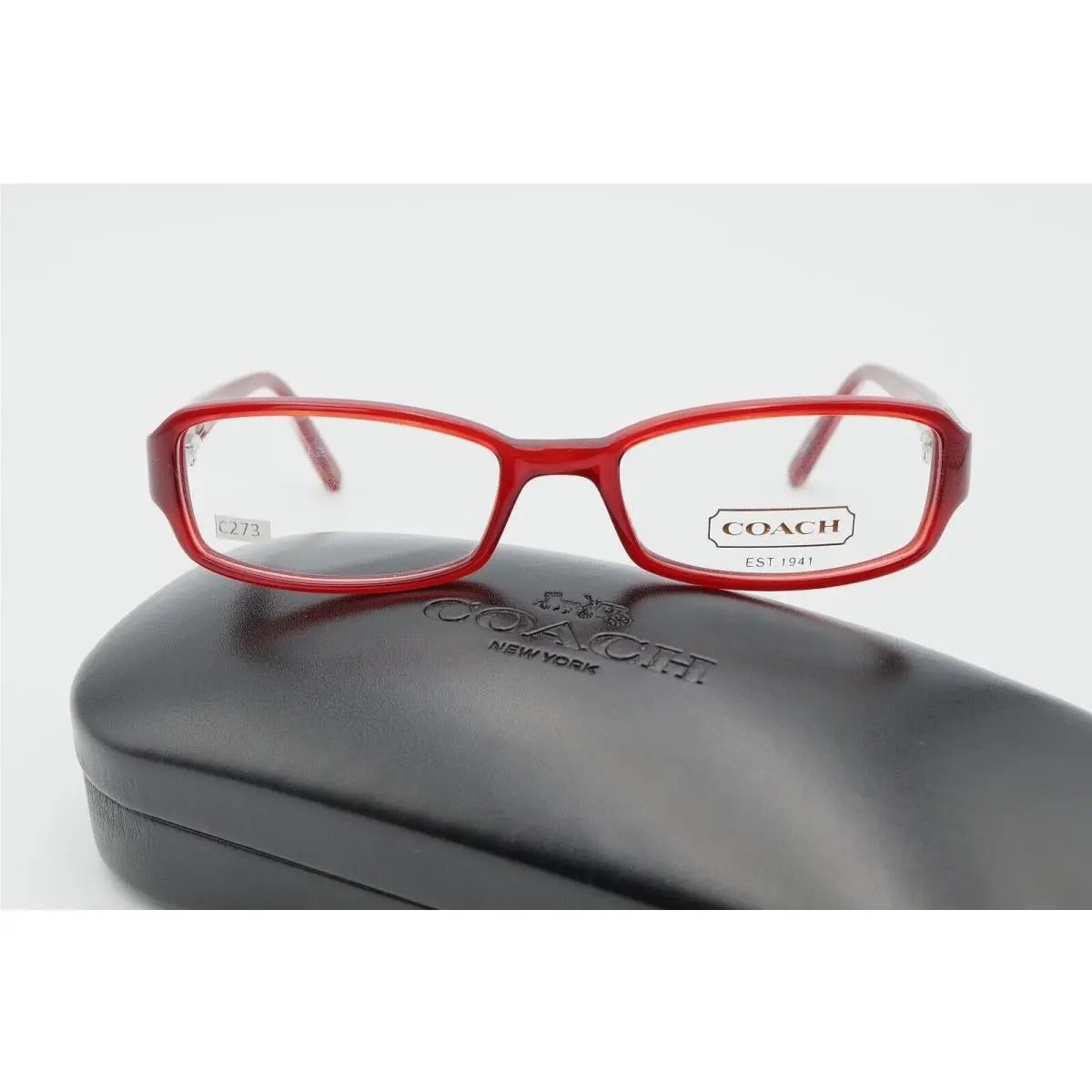 Blondelle 2033 Red 47-16-130 Frames Flex Hinges W/coach Case Small by Coach