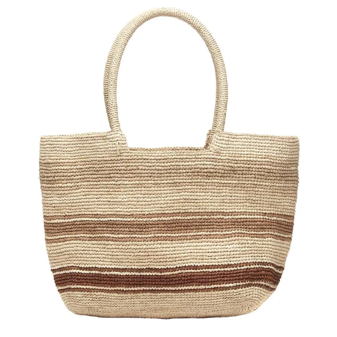 Mar Y Sol Piper Raffia Tote Women`s Brown by Coach