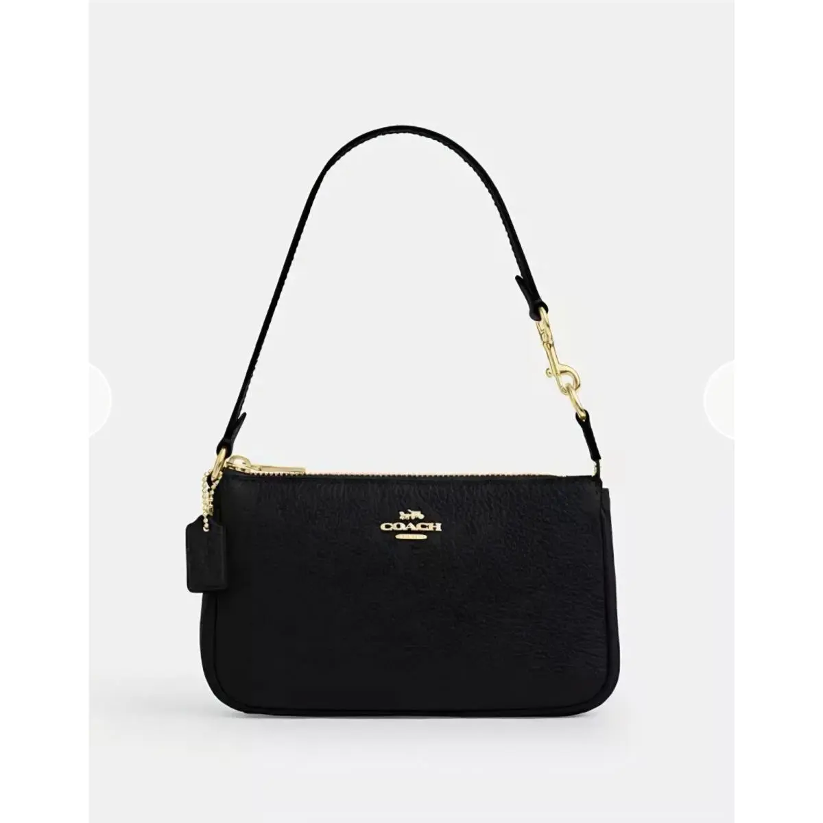 Nolita 19 Bag Leather Gold Black Wristlet CBQ88 Handbag by Coach