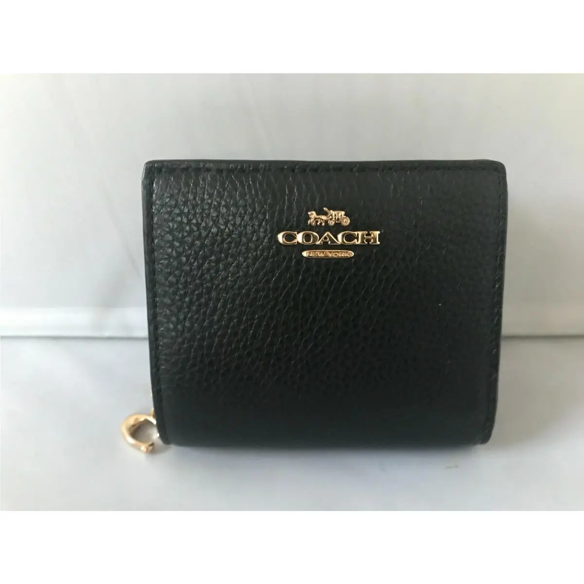 Snap Wallet Card Case Coin Window Pouch Black C2862 by Coach