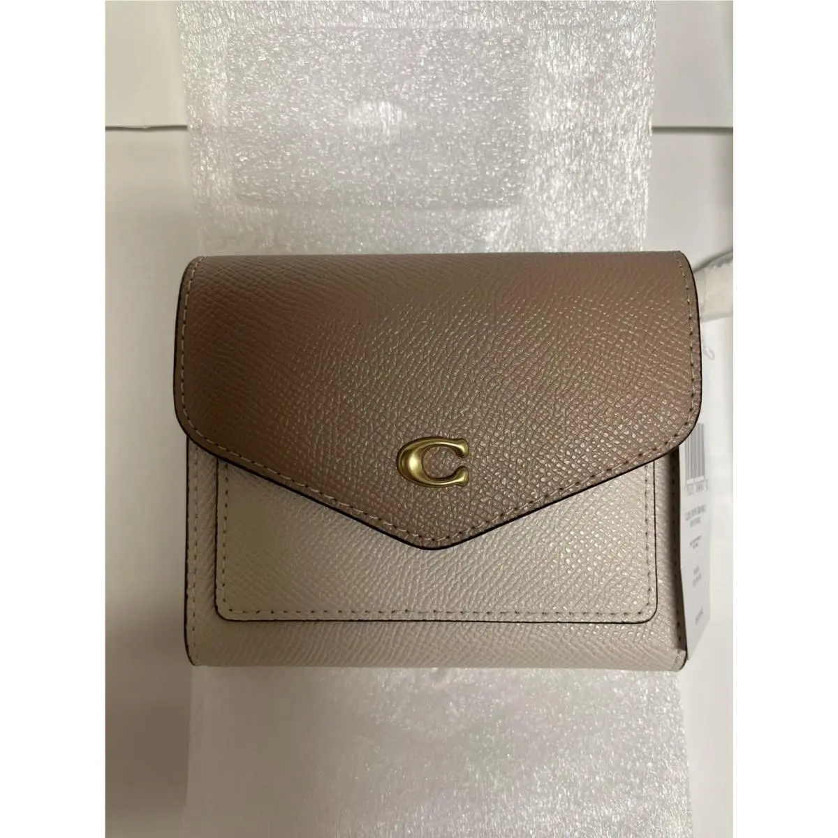 Wyn Small Wallet In Colorblock C2619 Chalk Taupe Multi by Coach