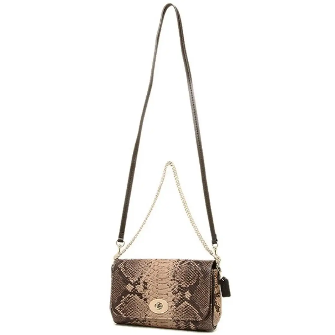 Snake Mini Ruby Crossbody Handbag 35555 IM Light Gold /natural Vtg 90s Y2K by Coach