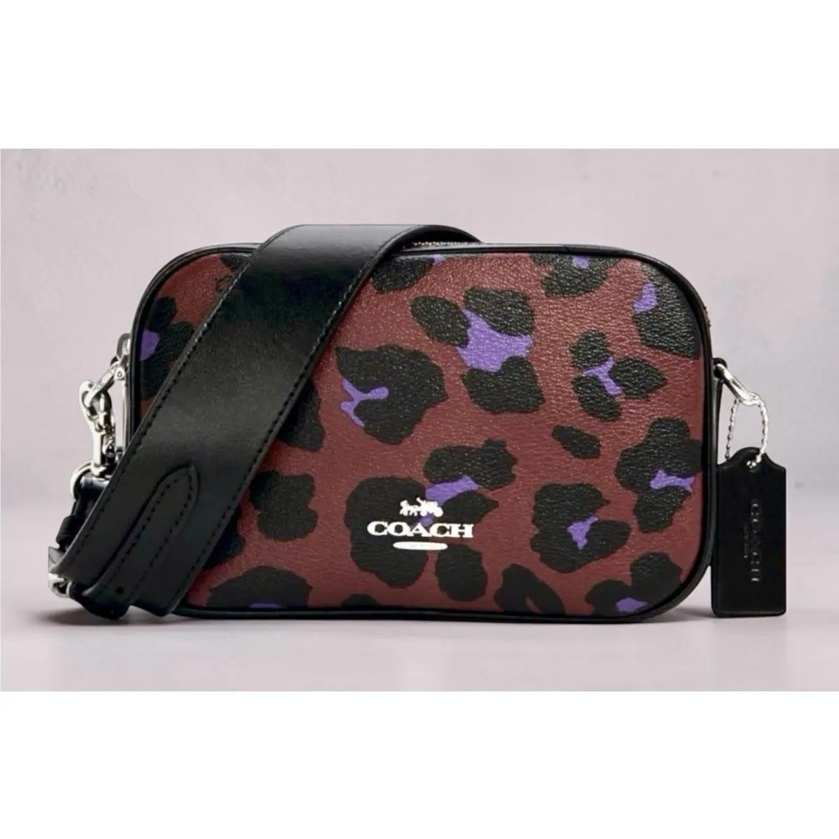 Jamie Jes 20 Crossbody Bag Leopard Animal Print by Coach