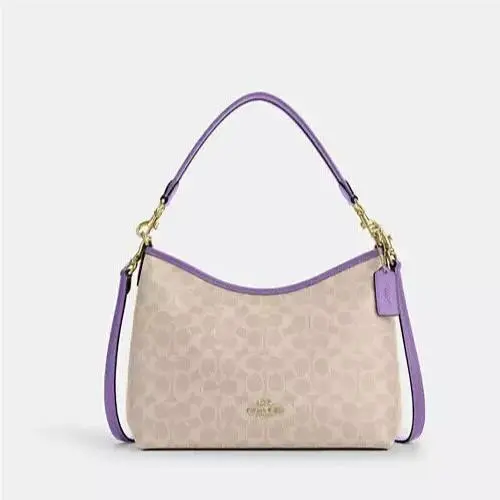 Laurel Shoulder Bag In Signature Canvas/im/sand/iris by Coach