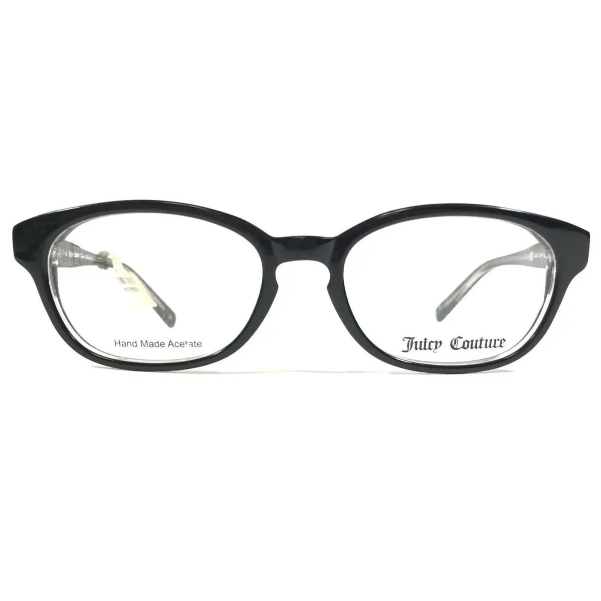 JU101 0JXI Eyeglasses Frames Black Clear Round Full Rim 49-17-135 by Juicy Couture