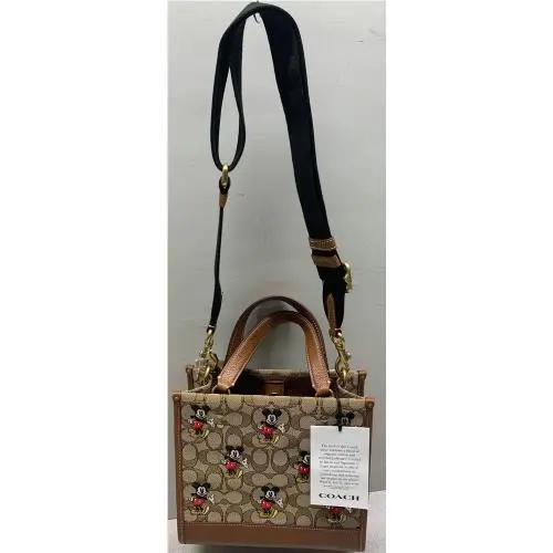 Disney X  Dempsey 22 Signature Jacquard Mickey Mouse Purse by Coach