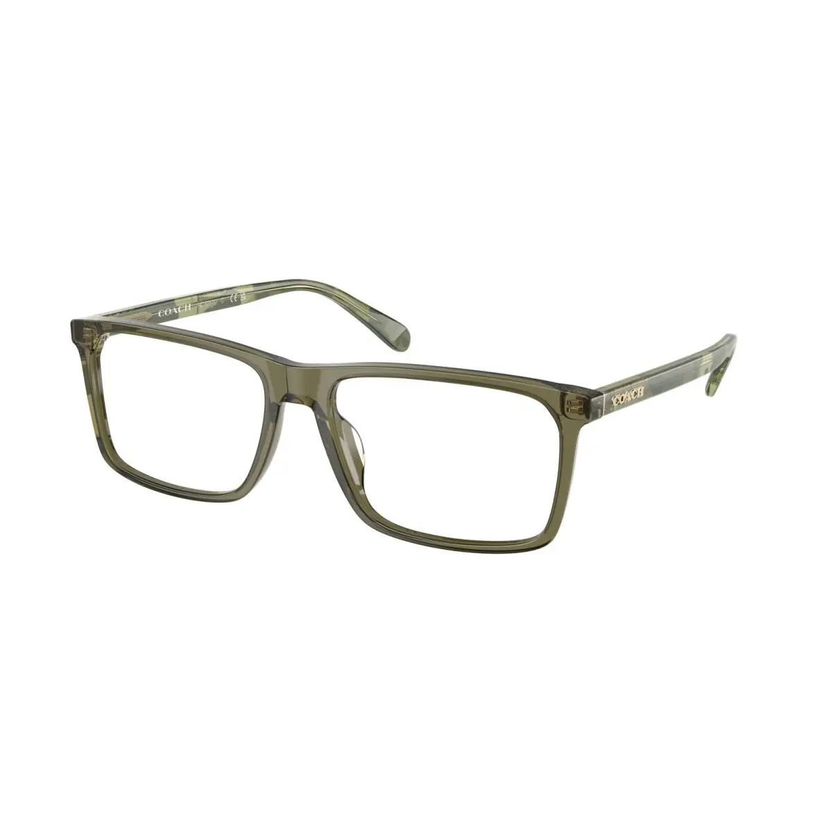 HC 6251 U Transparent Olive 5848 Size 55 Eyeglasses by Coach