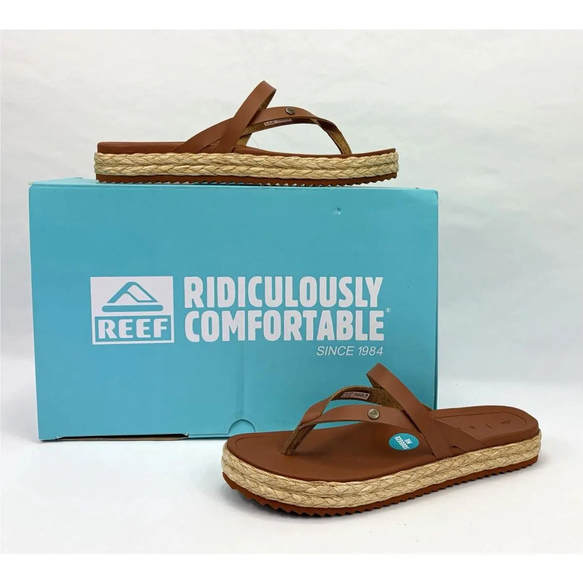 Vista Carmen Comfort Thong Flip Flop Sandals Cocoa Women`s 6 by Reef