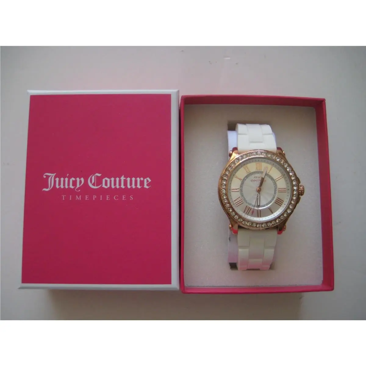 Women`s 1901052 Pedigree Crystal-accented Rose Gold Watch by Juicy Couture