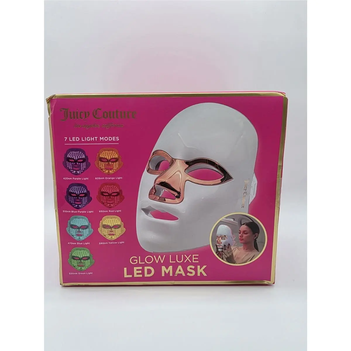 7-in-1 Led m Light Therapy Facial Mask For Skin Care by Juicy Couture
