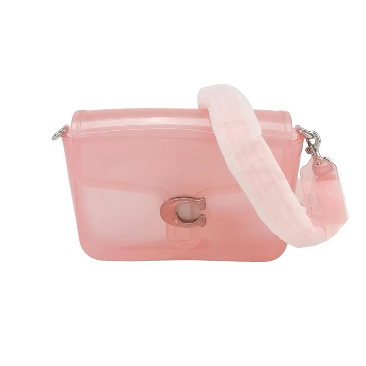 Jelly Tabby Silver/candy Pink From The Runway Rare by Coach