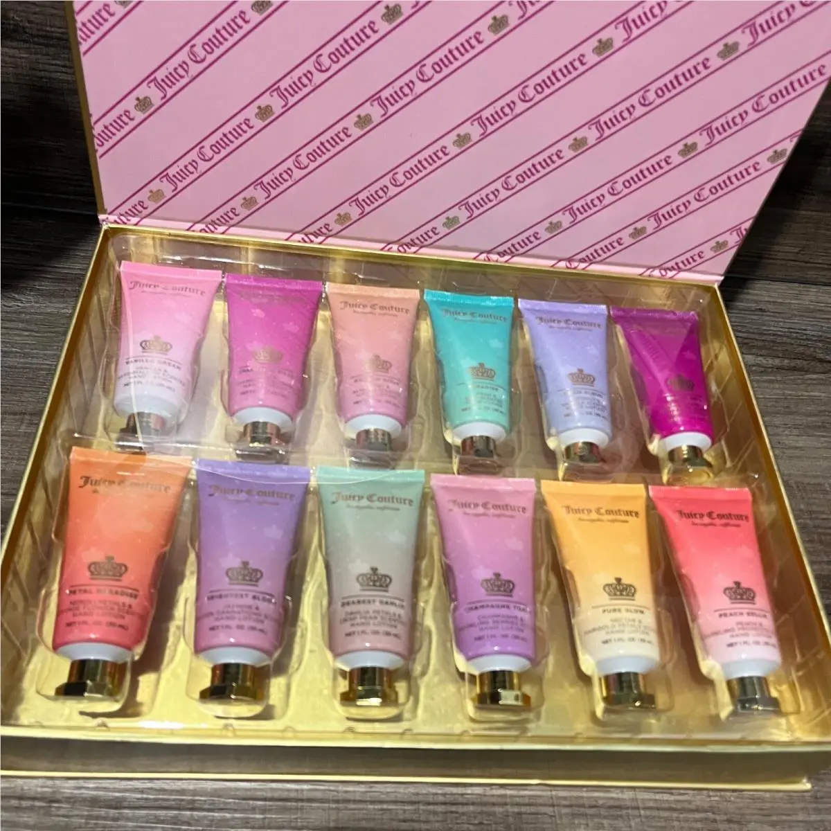 Juicy Couture 12 Pack Hand Lotion Cream In Pink Gift Box