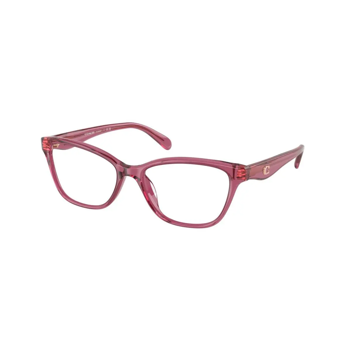 HC 6243 F Transparent Burgundy 5824 Size 57 Eyeglasses by Coach