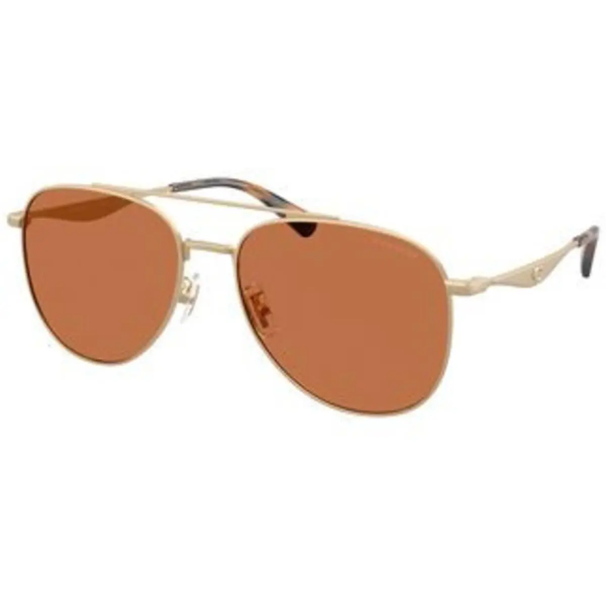 HC 7190 Satin Light Gold / Amber Solid 900573 Size 58 Sunglasses by Coach
