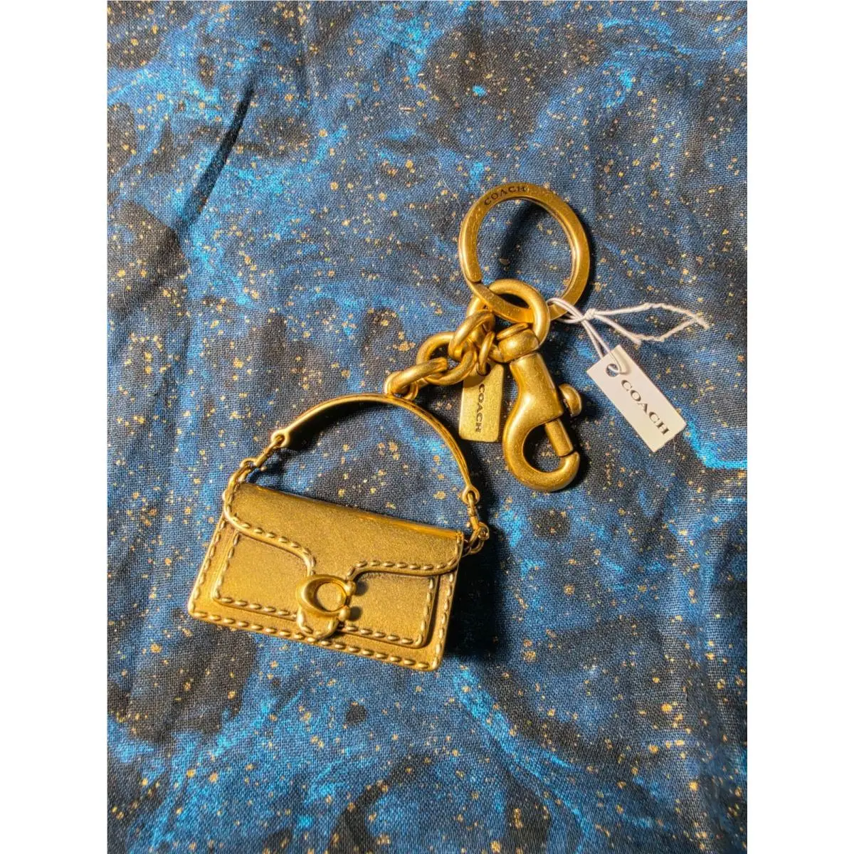 Purse Tabby Bag Charm Brass Tone by Coach